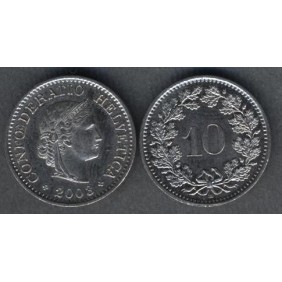 SWITZERLAND 10 Rappen 2003
