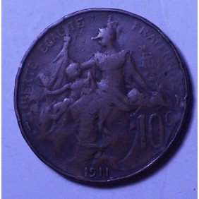 FRANCE 10 Centimes 1911