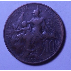 FRANCE 10 Centimes 1907