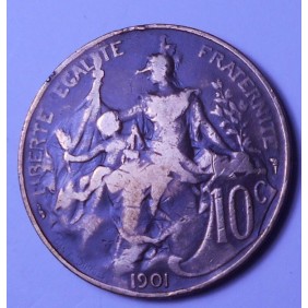 FRANCE 10 Centimes 1901