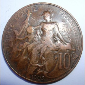 FRANCE 10 Centimes 1902