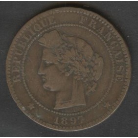 FRANCE 10 Centimes 1897A