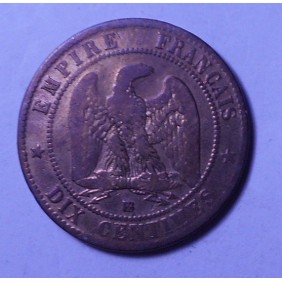 FRANCE 10 Centimes 1862BB