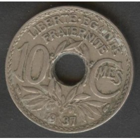 FRANCE 10 Centimes 1937
