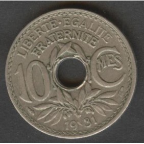 FRANCE 10 Centimes 1931
