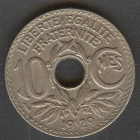 FRANCE 10 Centimes 1929