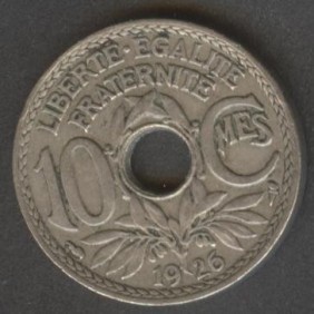 FRANCE 10 Centimes 1926