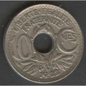 FRANCE 10 Centimes 1922