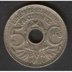 FRANCE 5 Centimes 1930