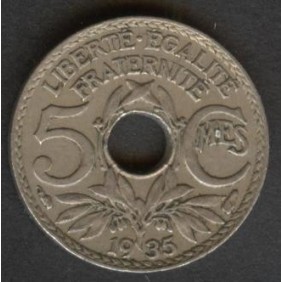 FRANCE 5 Centimes 1935