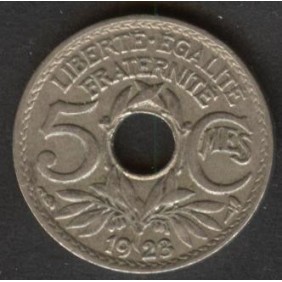 FRANCE 5 Centimes 1923