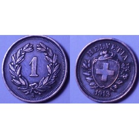 SWITZERLAND 1 Rappen 1913