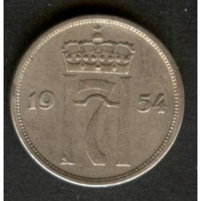 NORWAY 10 Ore 1954