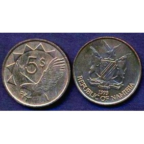 NAMIBIA 5 Dollars 1993