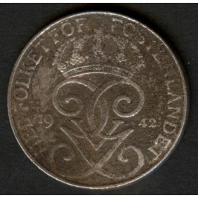 SWEDEN 5 Ore 1942 iron