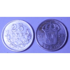 SWEDEN 25 Ore 1934 AG