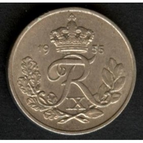 DENMARK 10 Ore 1955