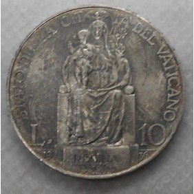 VATICANO Pio XI 10 Lire AG...