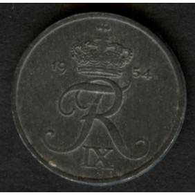 DENMARK 1 Ore 1954