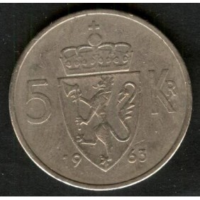 NORWAY 5 Kroner 1963