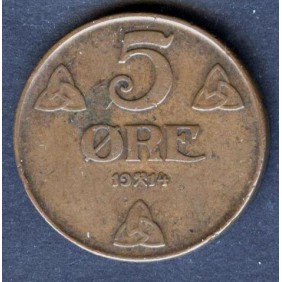 NORWAY 5 Ore 1914