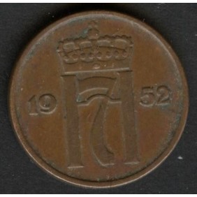 NORWAY 2 Ore 1952 KM 399