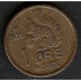 NORWAY 1 Ore 1958