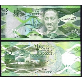 BARBADOS 5 Dollars 2013