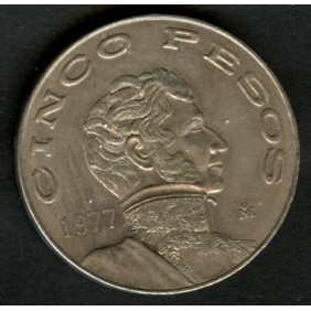 MEXICO 5 Pesos 1977