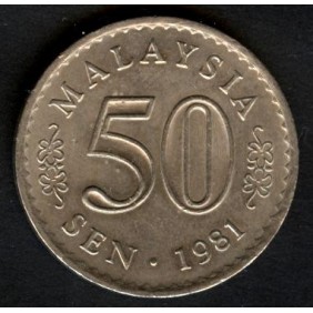 MALAYSIA 50 Sen 1981