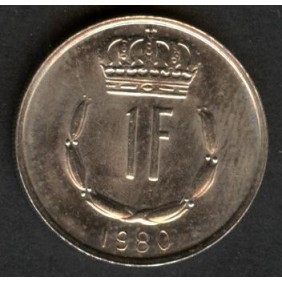 LUXEMBOURG 1 Franc 1980