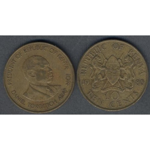 KENYA 10 Cents 1980