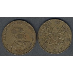 KENYA 10 Cents 1980
