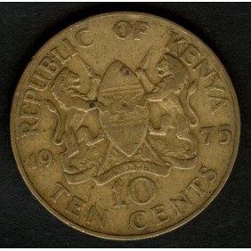 KENYA 10 Cents 1975