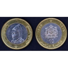 MOROCCO 10 Dirhams 1995...
