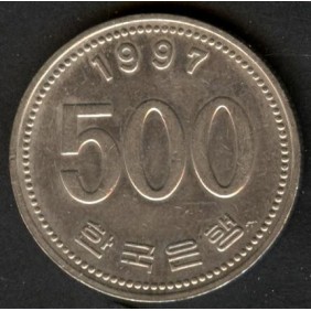 SOUTH KOREA 500 Won 1997