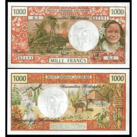 NEW HEBRIDES 1000 Francs 1975