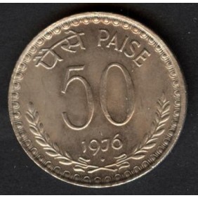 INDIA 50 Paise 1976 B