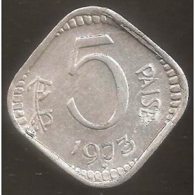 INDIA 5 Paise 1973 B