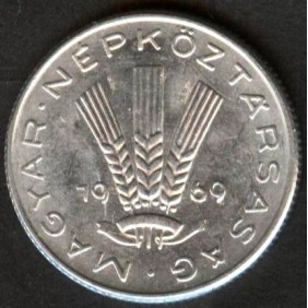 HUNGARY 20 Filler 1969