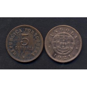 ANGOLA 5 Centavos 1921