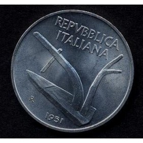 10 Lire 1951 FDC