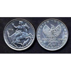 GREECE 20 Drachmai 1973...