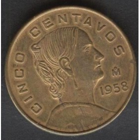 MEXICO 5 Centavos 1958