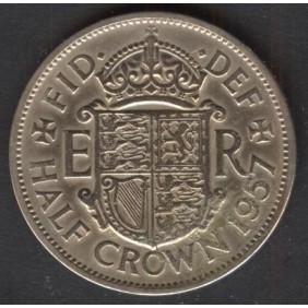 GREAT BRITAIN 1/2 Crown 1957