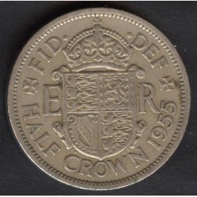 GREAT BRITAIN 1/2 Crown 1955