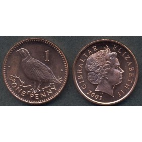 GIBRALTAR 1 Penny 2001 AA