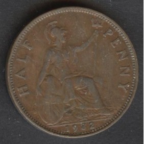 GREAT BRITAIN 1/2 Penny 1932