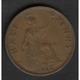 GREAT BRITAIN 1/2 Penny 1936