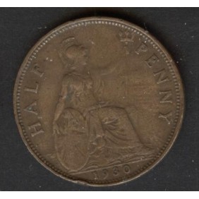 GREAT BRITAIN 1/2 Penny 1930